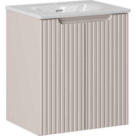 Waschtisch 50cm mit Keramikwaschbecken, kaschmir, NEWPORT-56-CASHMERE (1/5)