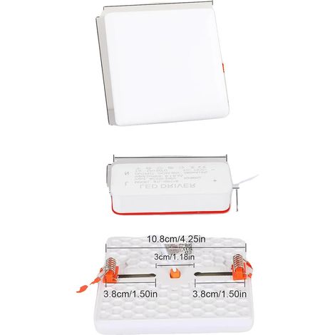 Faretti da incasso, 450 lumen, design ultrasottile, A2217 (1/2)