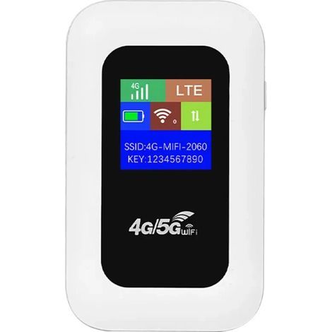 Tragbarer 4G/5G LTE Wi-Fi-Router mit SIM-Karte und mobilem Wi-Fi-Hotspot.