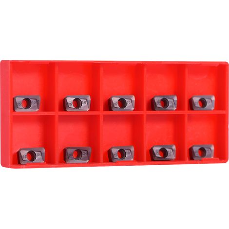 Lot de 10 Plaquettes Carbure CNC APMT1135PDER M2 VP15TF, Outils de Tournage à Fileter et Couteau de Tour, Boîte Incluse, pour Tour Métal (1/5)