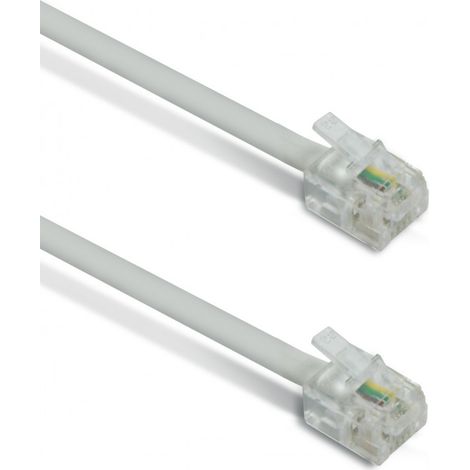 METRONIC Câble téléphonique RJ11 mâle/mâle 5 mètres