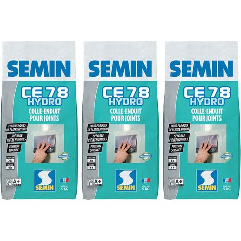 Enduit pour Joint Semin CE 78 Hydro - Poudre - Sac de 5 kg (lot de 3)