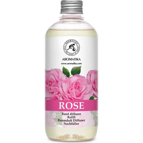 Recharge Diffuseur Parfum de Rose 500ml - Fragrance Fraîche et Durable - pour Aromathérapie - Spa - Bain - Fintess - Club - Restaurant - Boutique - Parfum Ambiance (1/5)