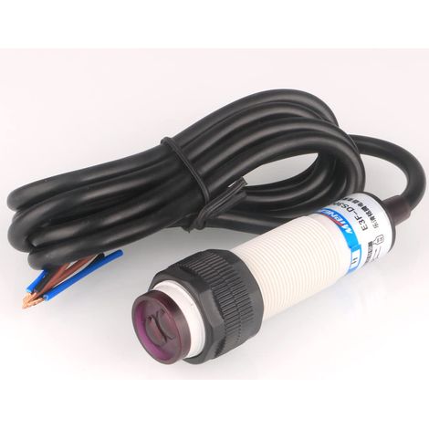 10cm M18 6-36VDC Interrupteur Photoélectrique Diffus Capteur Optique Trois Lignes NPN NO (Normalement Ouvert) Interrupteur de Proximité E3F-DS10C4 (1/4)