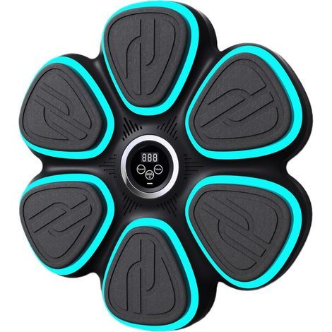 Boxing Reflex Cible Pad avec rétroaction lumineuse et sonore Équipement d'entraînement de frappe pour le fitness à domicile, la vitesse et la précision, 39 x 39 cm (1/5)