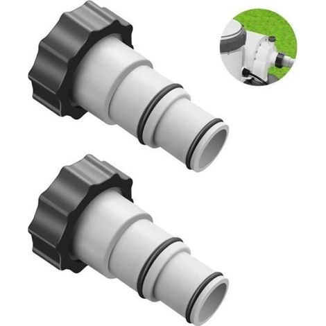 Adaptateur de Tuyau pour Piscine Intex - Raccord 1,5" et 1,25" - Plastique Résistant (1/4)
