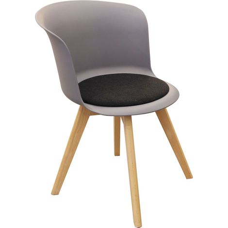 Chaise avec coque et assise rembourrée ENKO (1/3)
