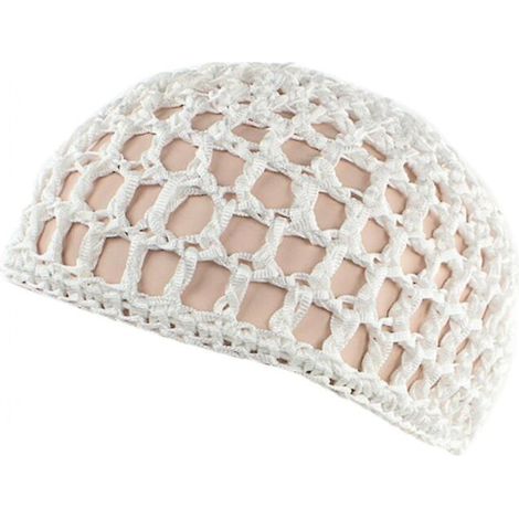 Lot de 5 filets à cheveux en maille, bonnets filet courts épais crochetés, snoods doux en rayonne tricotée pour dormir, accessoires de coiffure pour femmes. (1/5)