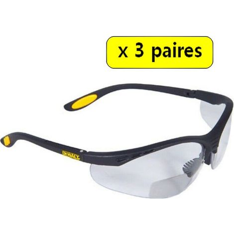 Dewalt – Lunettes de protection teintées effet miroir – Norme EPI EN1661F – Protection 99,9% UVA/UVB – Conception polycarbonate légère et confortable - DPG58-9D