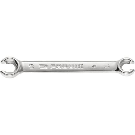 Facom Clé à anneau double à extrémité ouverte 12x14 mm avec bord d'arrêt