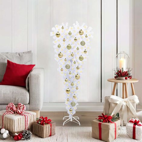 Teenpull – Künstlicher Weihnachtsbaum Weiß 120 cm PVC und Stahl (1/5)