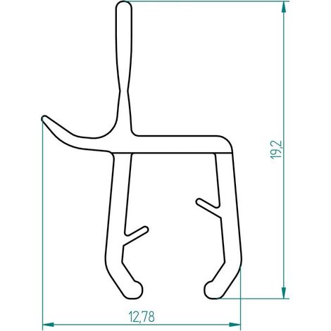 Breuer Spritzschutzprofil 1m Profil Spritzschutz Duschdichtung