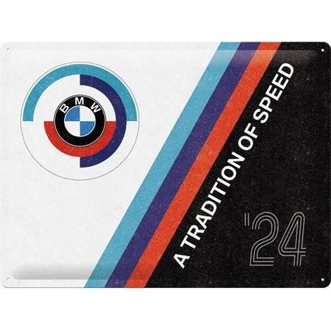 Plaque en métal - BMW - 30 x 40 cm - Vintage - Imitation émaillée (1/3)