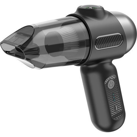 Aspirateur Voiture Rechargeable 4 en 1,Portable Mini 8000 pa Aspirateur à Main Puissant sans Fil,pour Le Nettoyage soigné de Surfaces réduites: PC,Maison,Voiture,Bureau,canapé.Noir (1/5)