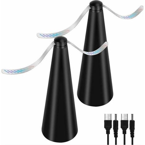 Ventilateur Anti-Mouche, Lot de 2 répulsifs Anti-moustiques sans Utiliser de Produits Chimiques, pour éloigner les mouches et les insectes de la nourriture, pour Camping Salle à Manger Jardin (1/5)