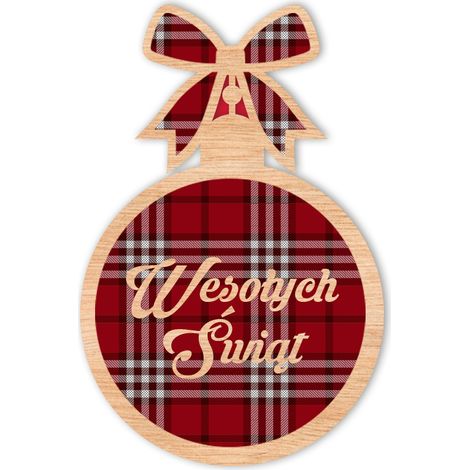 DECORAZIONI IN LEGNO PER ALBERO DI NATALE D28 (1/2)