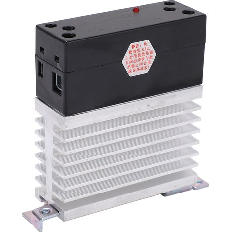 Relais statique LK40DA 40A 24-480VAC, dissipation thermique efficace, résistant à la corrosion, montage sur rail DIN, usage industriel, conversion DC-AC. (1/5)
