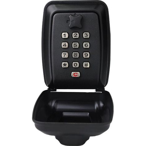 Schlüsselsafe für den Außenbereich mit 12-stelligem Code, wasserdicht und rostfrei, zur Wandmontage, ideal für Garagen, Fabriken und Wohnhäuser (9,5 x 12,1 x 6,2 cm) (1/4)