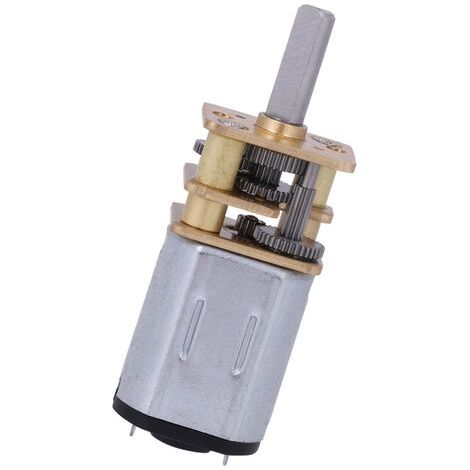 RHG Motoréducteur N20 DC6V 150 tr/minRéduction de vitesse pour robot et voiture RCAcier haute résistanceArbre 3x10mm (1/5)