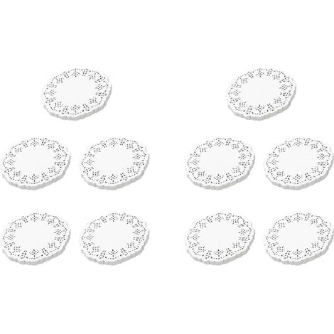 Napperons en papier dentelle, 1000 pièces, sets de table ronds décoratifs de 11,5 cm, doublures pour gâteaux, desserts et autres gourmandises. (1/5)