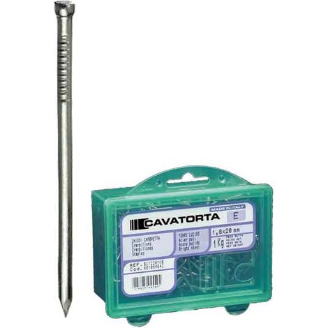 CLAVOS CABEZA GRUPPINO BRICOLINE 1 KG PUNTA CORTANTE 2,2x50 mm