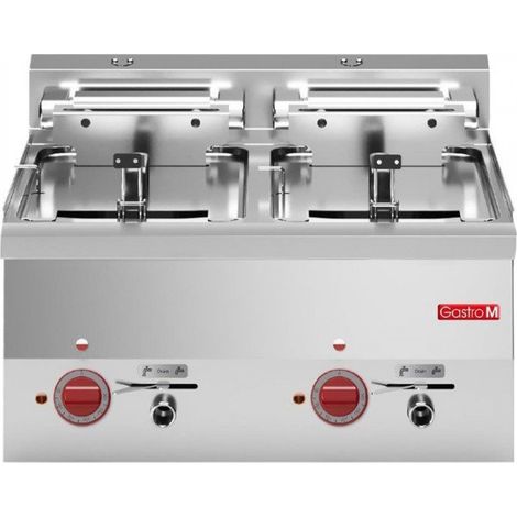 Friteuse inox double électrique 2 x 10 Litres, 15 000 W, 400 V - TRI (1/3)