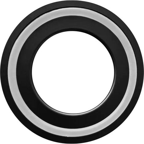 Rondelle métallique entre lavabo et plan, hauteur 10 mm, noir mat (1/4)