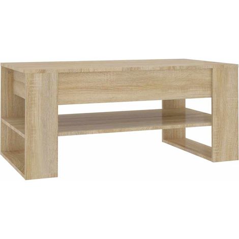 Maison Exclusive - Couchtisch Sonoma-Eiche 102x55x45 cm Holzwerks (1/5)