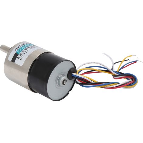 Moteur CC sans balais, réducteur de vitesse CW/CCW avec support, 12 V, pour machine-outil CNC XD-37GB352510 tr/min (1/5)