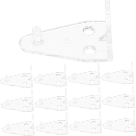 Paquete de 30 soportes de montaje para placas ciegas - Ganchos de plástico transparente de 2 pulgadas para placas ciegas (1/5)