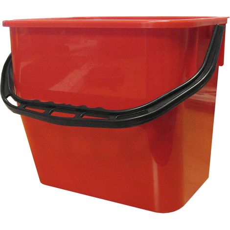 FRANKEL kaiserkraft, Seau, capacité 15 l, lot de 2, rouge