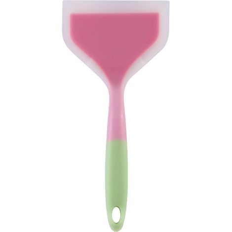 Pala para crepes de silicona, espátula ancha, volteador antiadherente, pala para freír, espátula para pescado, volteador de silicona ancho y flexible para superficies antiadherentes. (1/5)