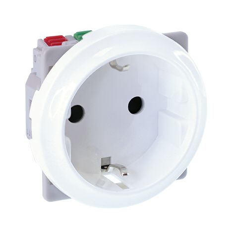 Prise 2P+T 16A Schuko - COMETE Blanc