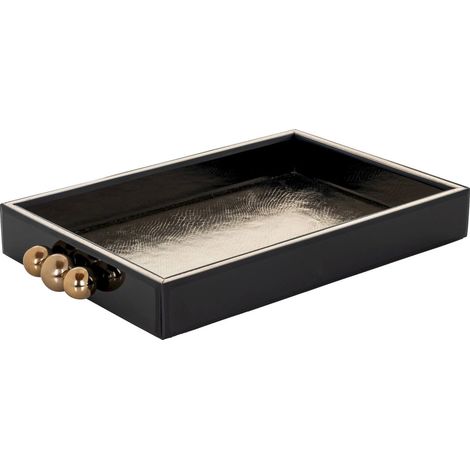 Plateau Liv - Noir piqué d'or (1/5)