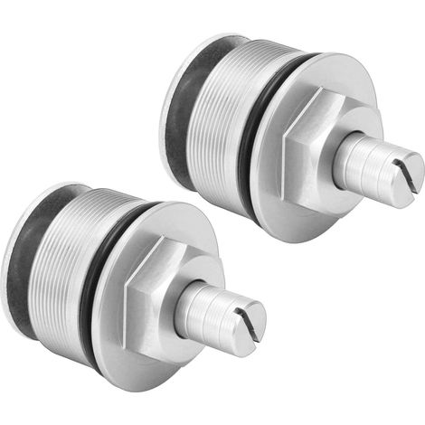 Embouts de fourche précharge métal, cache-boulons télescopiques réglables pour CB400, argent, paire (1/5)
