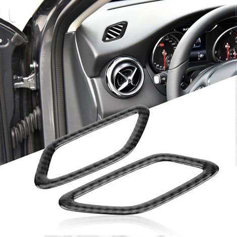 2-teiliges Set Armaturenbrett-Abdeckungen aus Kohlefaser für Mercedes A-Klasse CLA GLA W169 W117 Classic-Stil (1/5)