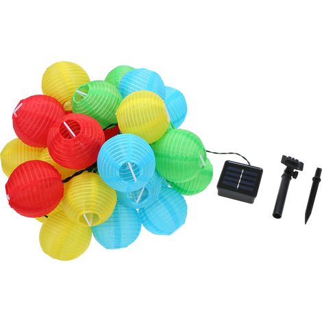 Meter (16,4 Fuß) lange Solar-Lichterkette mit 20 LEDs, 2 Beleuchtungsmodi (Dauerlicht und Blinklicht), flexibel und wasserbeständig (IP44), eingebauter 400 mAh Akku. (1/5)
