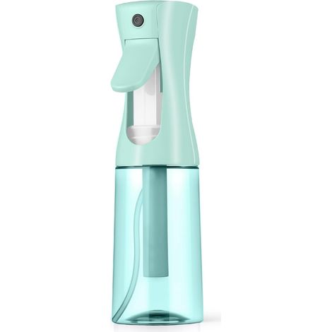 Vaporisateur cheveux 200 ml, pulvérisateur à brume fine continue bleu transparent, pour plantes, coiffure et soin de la peau (1/4)