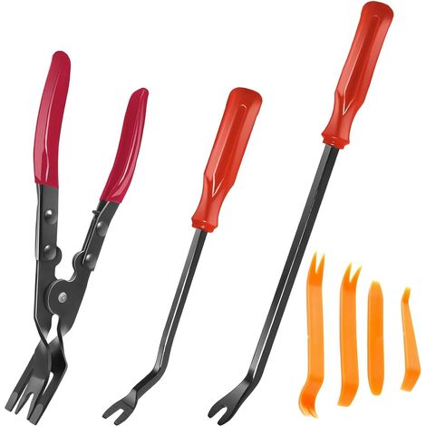 1 Kit Outil Démontage Garniture, Acier Au Carbone, Plastique PP, Poignée Ergonomique, Pour Réparation Automobile (1/5)