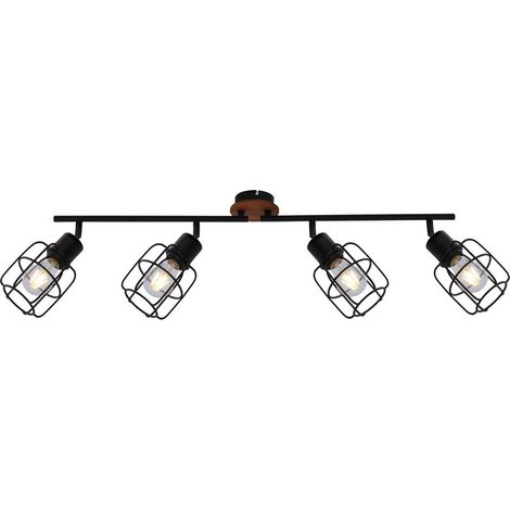Spotlampe Deckenleuchte Spotleiste beweglich Gitter Wohnzimmerlampe H 240cm (1/5)