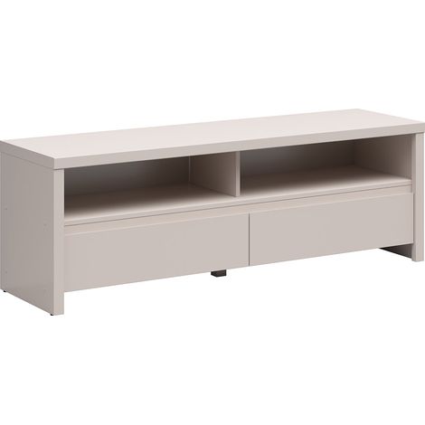 Mueble TV con 2 cajones y 2 huecos 143 cm Soren Cachemire (1/4)