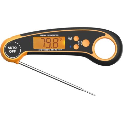 Thermomètre alimentaire numérique à affichage instantané, idéal pour viande, lait et plats en cuisine, compatible barbecue et cuisson, sonde électronique rapide, lecture précise de température (1/5)