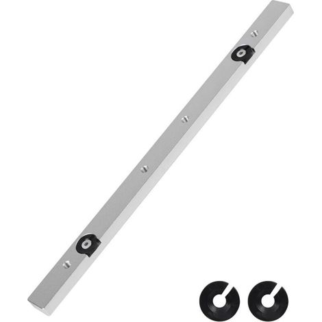 Barre Coulissante pour Glissière à Rainure en T, 9.1 X 23 X 300 mm, Coulisseau en Aluminium de Guide à Coupe d’Onglet pour Scie à Table, Perceuse de Table, Scie à Ruban, Menuiserie