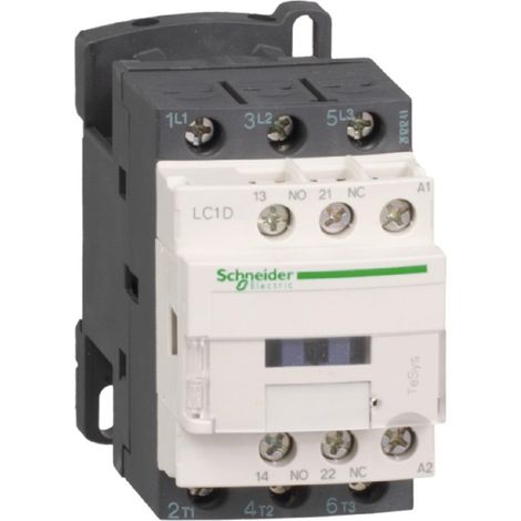 Contattore TeSys Deca Power 9A 3P 380-400V AC 1NO 1NC LC1D09Q7 (1/2)