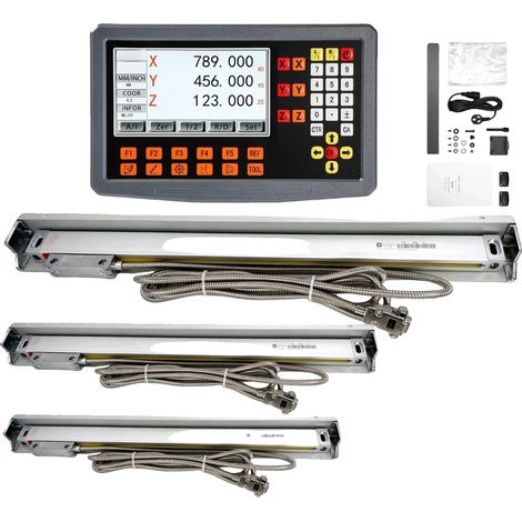 Kit DRO 3 axes, affichage haute précision, compatibilité machine polyvalente, 5um kit DRO1