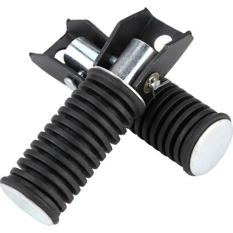 Paar Soziusfußrasten für Suzuki GN125, QJ25, GS125, GT125-5 - Seitenpedale aus Aluminium, Komfortzubehör. (1/5)