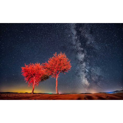 Tableau paysage beautiful clear starry sky - 80x50 cm (1/5)