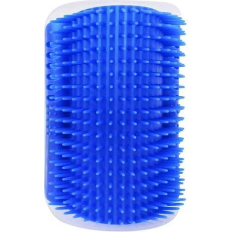 Brosse d’angle de toilettage et massage pour chat avec herbe à chat, 12,7 x 8,5 x 4,7 cm (1/4)