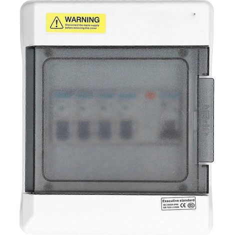 Mini disjoncteur différentiel 4 voies 63 A 30 mA + 4 disjoncteurs (6 A + 2 x 16 A + 32 A) 230 V AU - Qualité supérieure WHBYV (1/4)