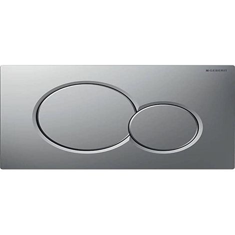 Compatible Geberit Sigma01 115.770.JQ.5 Plaque Déclenchement - Plastique Laqué Chrome Mat Double Rinçage (1/2)